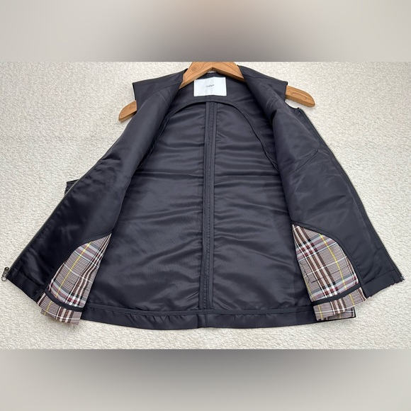Goodfight Full Zip 100% Nylon Vest Black and Plaid Size XL New Without Tags - Picture 6 of 8